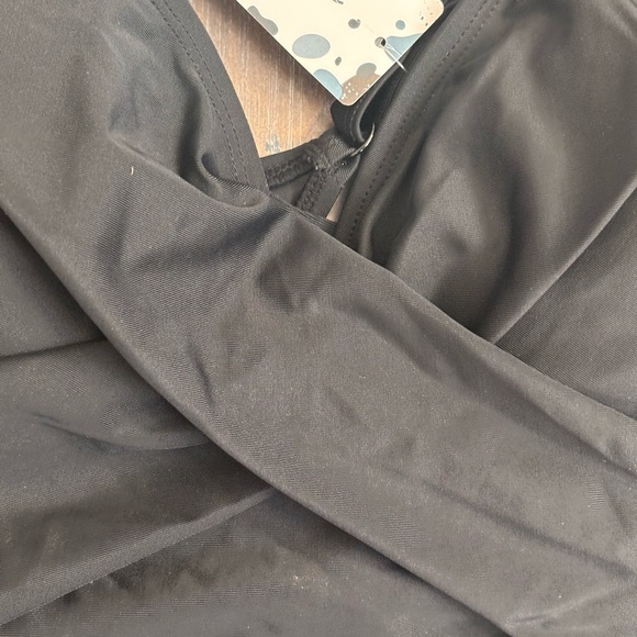 NWT Enjoy the Sunshine Elegant Black One-Piece Swimsuit - Picture 5 of 8